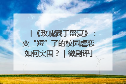 《玫瑰藏于盛夏》：变“短”了的校园虐恋如何突围？｜微剧评