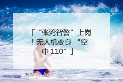 “张湾智警”上岗！无人机变身 “空中 110”