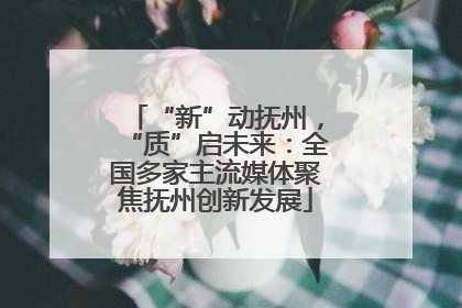 “新”动抚州，“质”启未来：全国多家主流媒体聚焦抚州创新发展