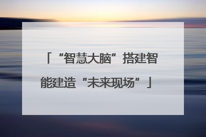 “智慧大脑”搭建智能建造“未来现场”