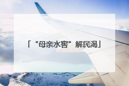 “母亲水窖”解民渴