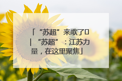 “苏超”来歌了⑪｜“苏超”：江苏力量，在这里聚焦