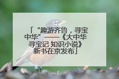 “趣游齐鲁，寻宝中华”——《大中华寻宝记 知识小说》新书在京发布