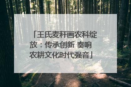 王氏麦秆画农科绽放：传承创新 奏响农耕文化时代强音