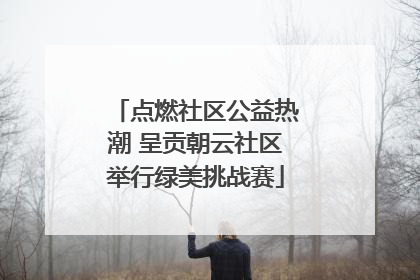 点燃社区公益热潮 呈贡朝云社区举行绿美挑战赛