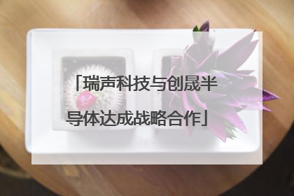 瑞声科技与创晟半导体达成战略合作