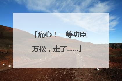痛心！一等功臣万松，走了……
