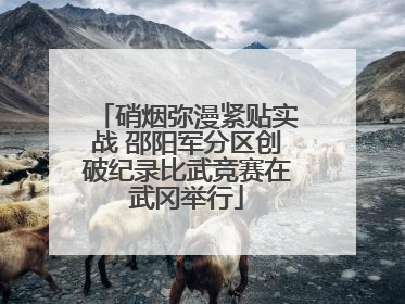 硝烟弥漫紧贴实战 邵阳军分区创破纪录比武竞赛在武冈举行
