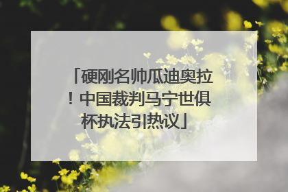 硬刚名帅瓜迪奥拉！中国裁判马宁世俱杯执法引热议