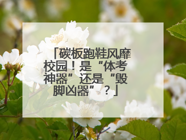 碳板跑鞋风靡校园！是“体考神器”还是“毁脚凶器”？