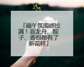 端午氛围感拉满！赛龙舟、粽子、香包都有了新花样