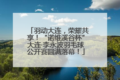 羽动大连，荣耀共享！“诺维溪谷杯”大连·李永波羽毛球公开赛圆满落幕！