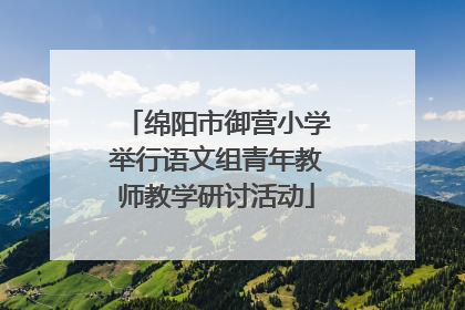 绵阳市御营小学举行语文组青年教师教学研讨活动