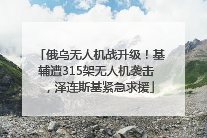 俄乌无人机战升级！基辅遭315架无人机袭击，泽连斯基紧急求援