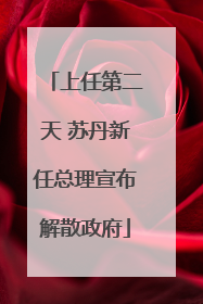 上任第二天 苏丹新任总理宣布解散政府