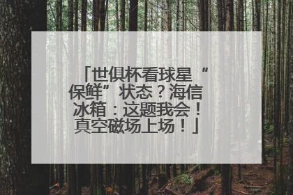 世俱杯看球星“保鲜”状态？海信冰箱：这题我会！真空磁场上场！