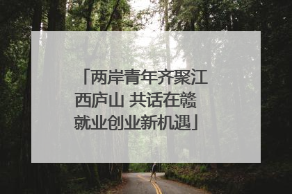 两岸青年齐聚江西庐山 共话在赣就业创业新机遇