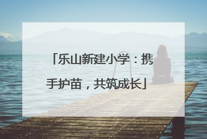乐山新建小学：携手护苗，共筑成长
