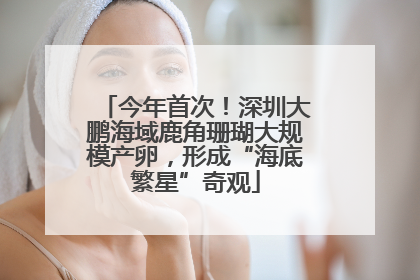 今年首次！深圳大鹏海域鹿角珊瑚大规模产卵，形成“海底繁星”奇观