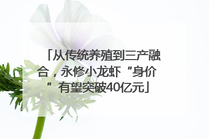 从传统养殖到三产融合，永修小龙虾“身价”有望突破40亿元