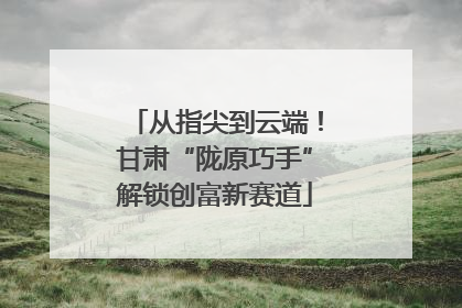 从指尖到云端！甘肃“陇原巧手”解锁创富新赛道