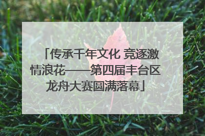 传承千年文化 竞逐激情浪花——第四届丰台区龙舟大赛圆满落幕