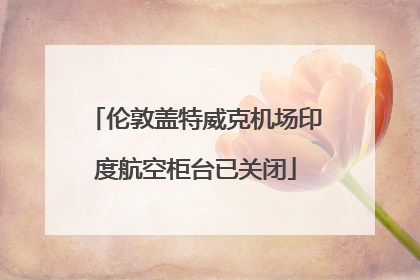 伦敦盖特威克机场印度航空柜台已关闭
