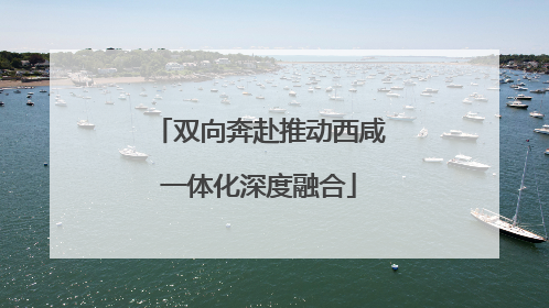 双向奔赴推动西咸一体化深度融合