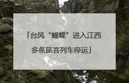 台风“蝴蝶”进入江西 多条旅客列车停运
