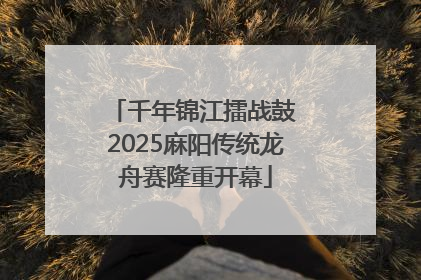 千年锦江擂战鼓 2025麻阳传统龙舟赛隆重开幕