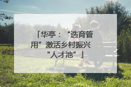 华亭：“选育管用”激活乡村振兴“人才池”