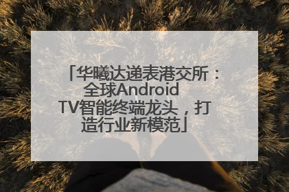 华曦达递表港交所：全球Android TV智能终端龙头，打造行业新模范