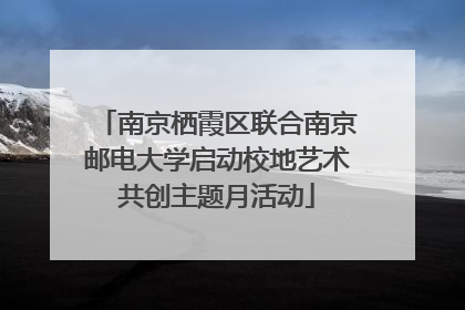 南京栖霞区联合南京邮电大学启动校地艺术共创主题月活动