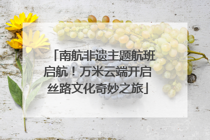 南航非遗主题航班启航！万米云端开启丝路文化奇妙之旅