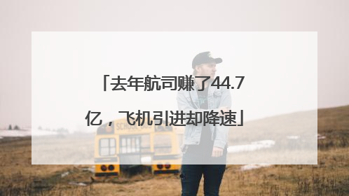 去年航司赚了44.7亿，飞机引进却降速