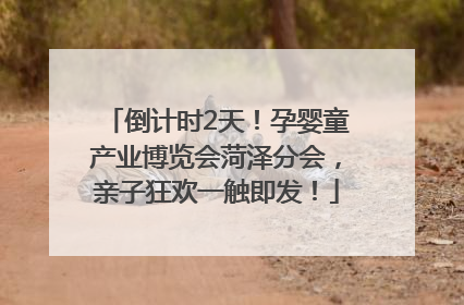 倒计时2天！孕婴童产业博览会菏泽分会，亲子狂欢一触即发！