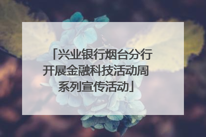 兴业银行烟台分行开展金融科技活动周系列宣传活动