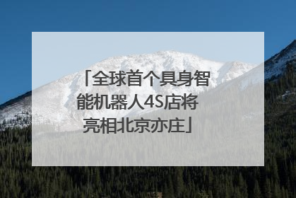 全球首个具身智能机器人4S店将亮相北京亦庄