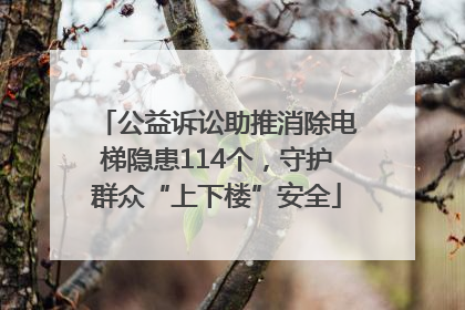 公益诉讼助推消除电梯隐患114个，守护群众“上下楼”安全