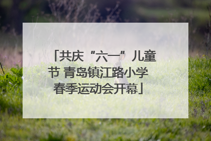共庆“六一”儿童节 青岛镇江路小学春季运动会开幕