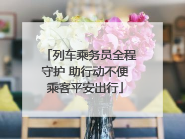 列车乘务员全程守护 助行动不便乘客平安出行