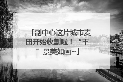 副中心这片城市麦田开始收割啦！“丰”景美如画~