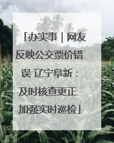 办实事｜网友反映公交票价错误 辽宁阜新：及时核查更正 加强实时巡检