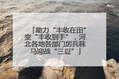 助力“丰收在田”变“丰收到手”，河北各地各部门厉兵秣马迎战“三夏”