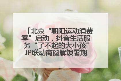 北京“朝阳运动消费季”启动，抖音生活服务“了不起的大小孩”IP联动商圈解锁暑期亲子消费新场景