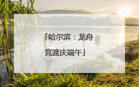 哈尔滨：龙舟竞渡庆端午