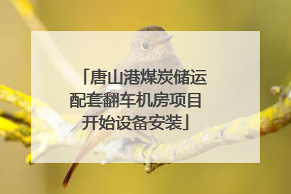唐山港煤炭储运配套翻车机房项目开始设备安装