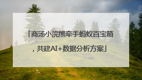 商汤小浣熊牵手蚂蚁百宝箱，共建AI+数据分析方案