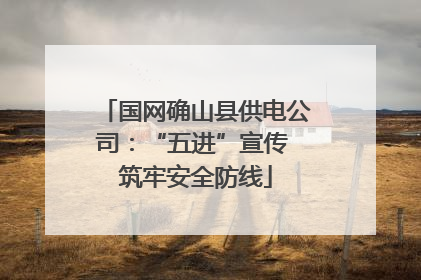 国网确山县供电公司：“五进”宣传 筑牢安全防线