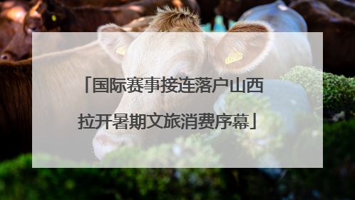 国际赛事接连落户山西 拉开暑期文旅消费序幕
